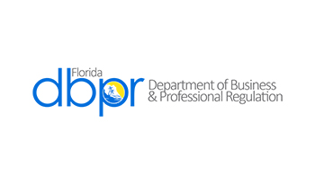 A logo of the florida department of business and professional regulation.